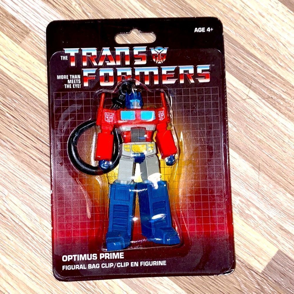 Vintage retro trans formers Optimus prime bag clip backpack clip transformer nwt